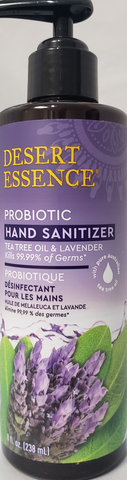 Desert Essence Probiotic Hand Sanitizer - Lavender and Tea Tree Oil