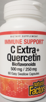 Natural Factors C Extra + Quercetin (500 mg / 250 mg) - 60 veg caps)