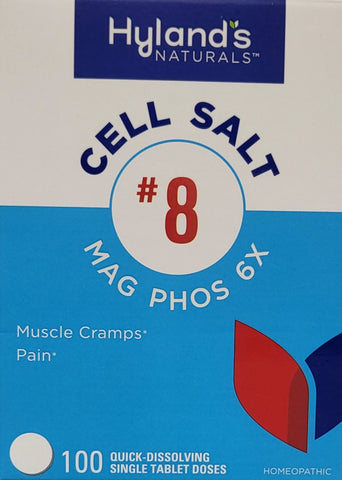 Hyland's Cell Salts #8 Magnesia Phosphorica 6X  100 Single Tablet Doses