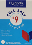 Hyland's Cell Salts #9 Natrum Muriaticum 6X  100 Single Tablet Doses
