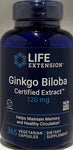 Life Extension Ginkgo Biloba 120mg  365 Vegetarian Capsules