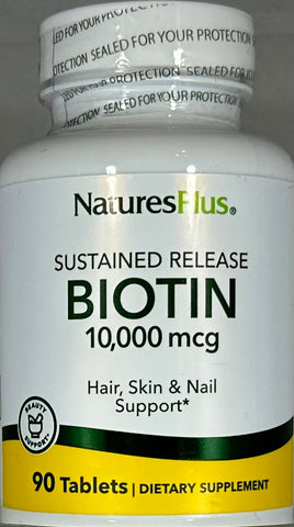 NaturesPlus Biotin 10 mg  90 tablets