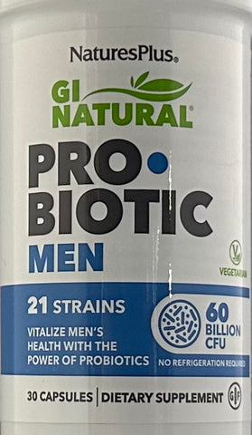 NaturesPlus GI Natural™ Pro•Biotic Men  30 Capsules