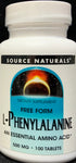 Source Naturals L-Phenylalanine  500 mg  100 Tablerts