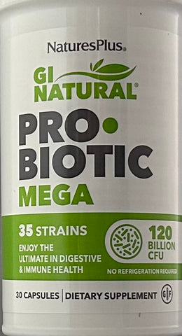 NaturesPlus GI Natural™ Pro•Biotic Mega  30 Capsules