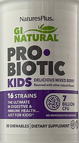 NaturesPlus GI Natural™ Pro•Biotic Kids  30 chewables