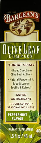 Barlean's Olive Leaf Complex Throat Spray  1.5 fl oz