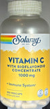 Solaray Vitamin C with Rose Hips, Acerola & Bioflavonoids 1000mg