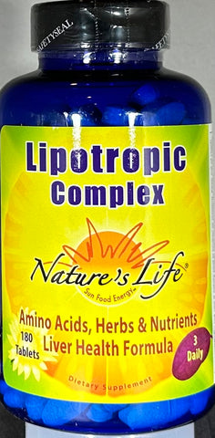 Nature's Life Lipotropic Complex  180 tablets
