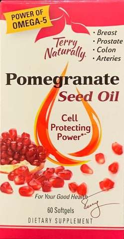 Terry Naturally Pomegranate Seed Oil  60 Softgels