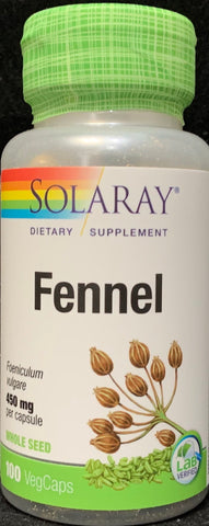 Solaray Fennel 450 mg  100 VegeCaps