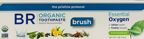 Essential Oxygen BR Organic Mint Toothpaste  4 oz