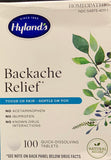 Hyland's Backache Relief  100 Quick Dissolving Tablets